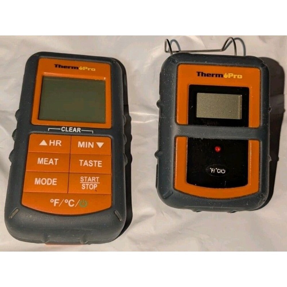 ThermoPro Remote Food Thermometer Cook Like A Pro BBQ Grill Smoker TP-07S Used